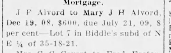 Clipping from The Hanford Sentinel